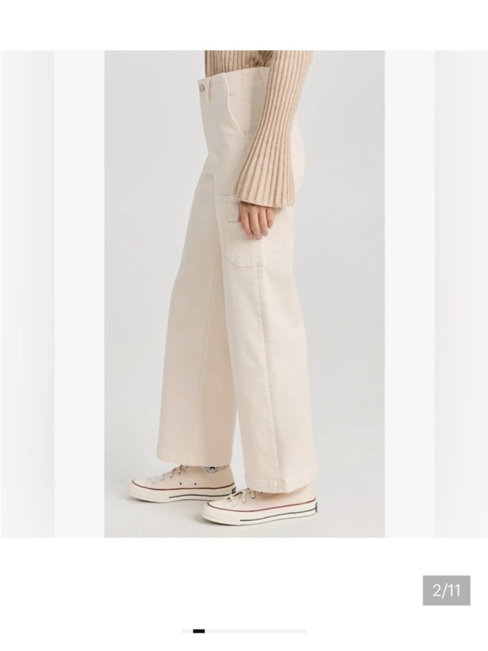 Paige Carly cargo pants sz 29 - Picture 2 of 10